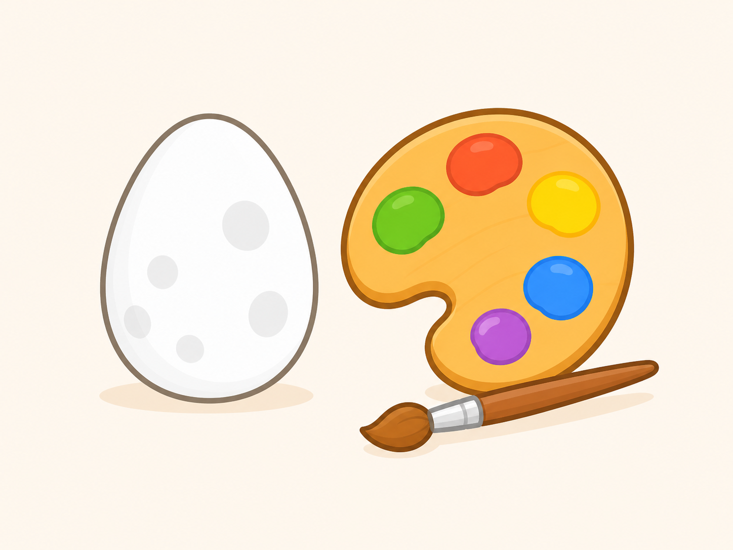 Egg and palette